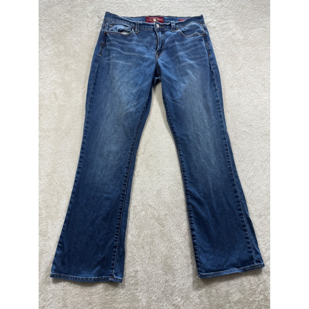 Lucky Brand Womens Sofia Boot Mid Rise Blue Denim Jeans 10/30 Meas: 30x29